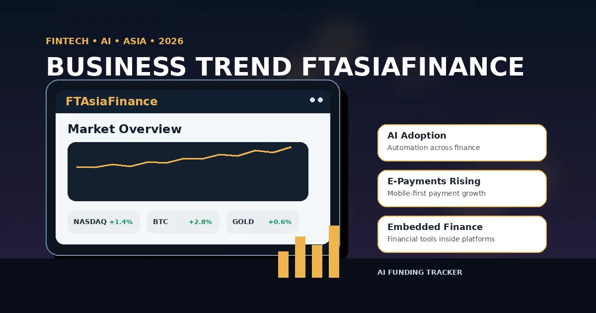 Business trend FTAsiaFinance covering fintech, AI and market shifts in 2026